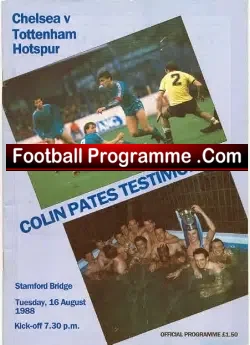 Colin Pates Testimonial Benefit Game Chelsea 1988