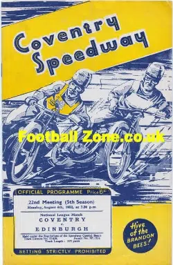 Coventry Speedway v Edinburgh 1952