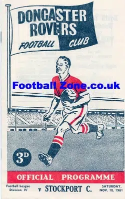 Doncaster Rovers v Stockport County 1961 – Portman Road