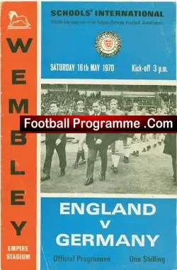 England v Germany 1970 – Wembley Schoolboys