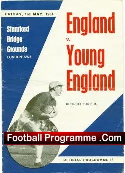 England v Young England 1964 – at Chelsea – Bobby Charlton