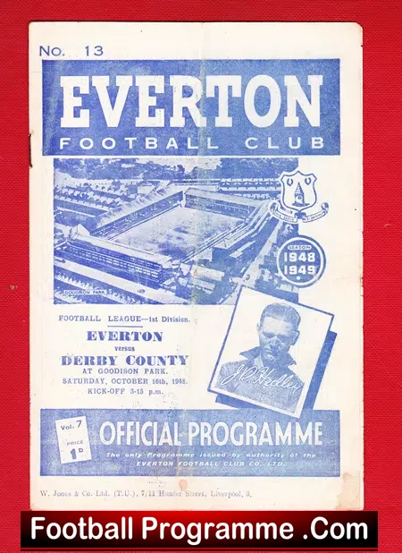 Everton v Derby County 1948
