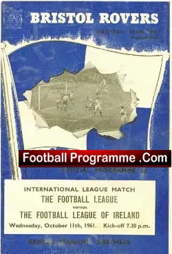 Football League v League Of Ireland 1961 – at Bristol Rovers