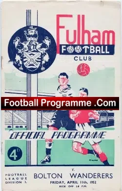 Fulham v Bolton Wanderers 1952