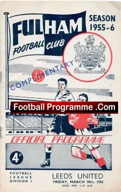 Fulham v Leeds United 1956