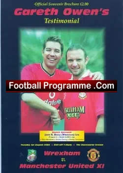 Gareth Owen Testimonial Benefit Match Wrexham 2000