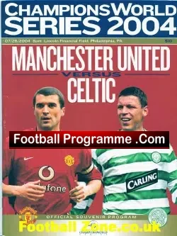 Glasgow Celtic v Manchester United 2004 Philadelphia USA America