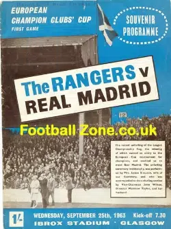 Glasgow Rangers v Real Madrid 1963 – EC