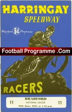 Harringay Speedway v Bradford 1953