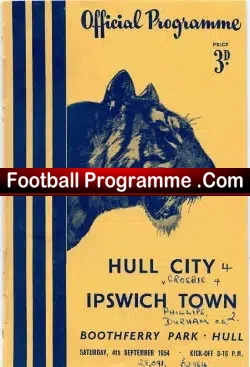 Hull City v Ipswich Town 1954