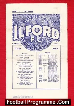 Ilford v Woking 1946