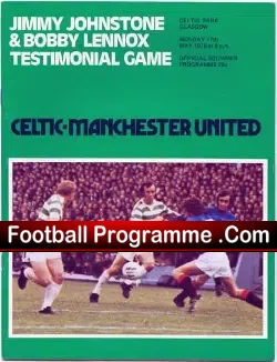 Jimmy Johnstone Bobby Lennox Benefit Testimonial – Man Utd 1976