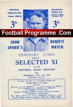 John Spark Testimonial Benefit Game Oswestry Town 1956