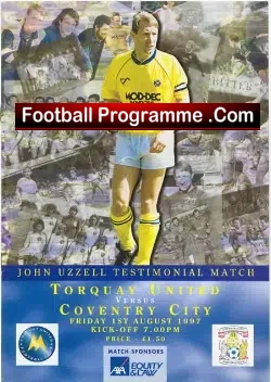 John Uzzell Testimonial Benefit Match Torquay United 1997
