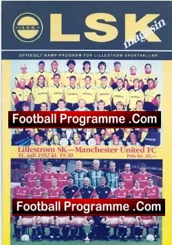 Lillestrom v Manchester United 1992 – LillestrÃ¸m SK – Norway