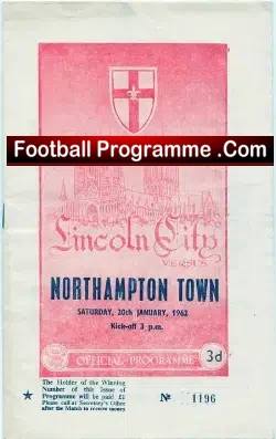 Lincoln City v Northampton Town 1962