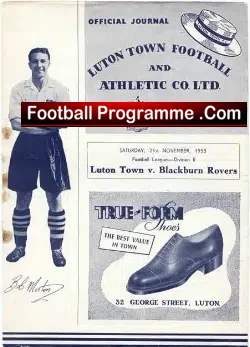 Luton Town v Blackburn Rovers 1953