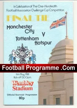 Manchester City v Tottenham 1981 – FA Cup Final