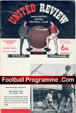 Manchester United v Aston Villa 1964 Result – 7 – Nil