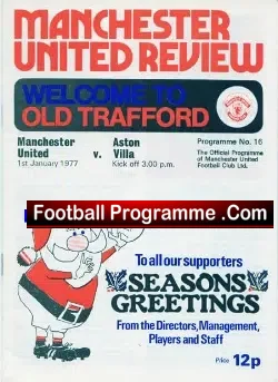 Manchester United v Aston Villa 1977