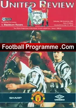 Manchester United v Blackburn Rovers 1998