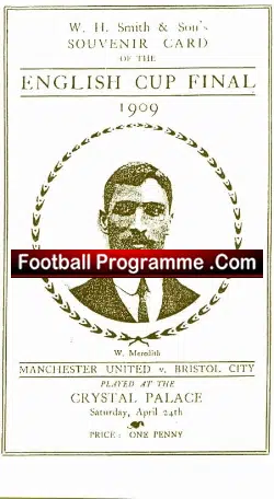 Manchester United v Bristol City 1909 – Cup Final Reprint