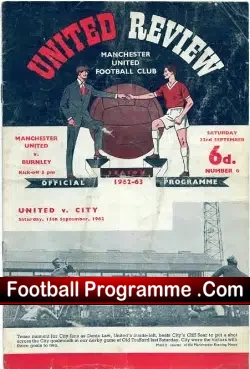 Manchester United v Burnley 1962