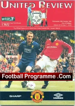 Manchester United v Bury 1998 – League Cup
