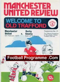 Manchester United v Derby County 1977