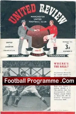 Manchester United v Everton 1951
