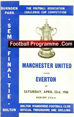 Manchester United v Everton 1966 – FAC Semi Final at Bolton