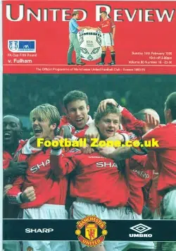 Manchester United v Fulham 1999