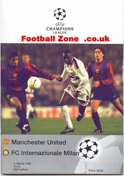 Manchester United v Inter Milan 1999 – European Semi Final