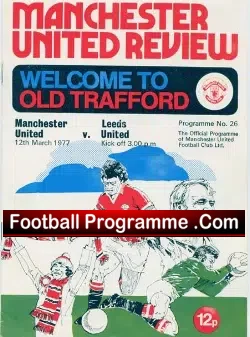Manchester United v Leeds United 1977