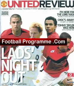 Manchester United v Leicester City 2002 - football programme