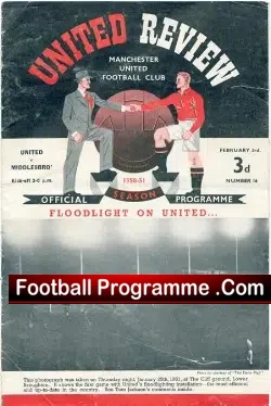 Manchester United v Middlesbrough 1951