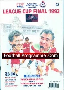 Manchester United v Nottingham Forest 1992 – Cup Final ITV Issue