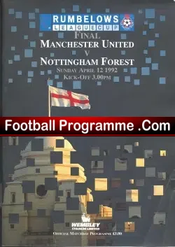 Manchester United v Nottingham Forest 1992 – Cup Final Wembley