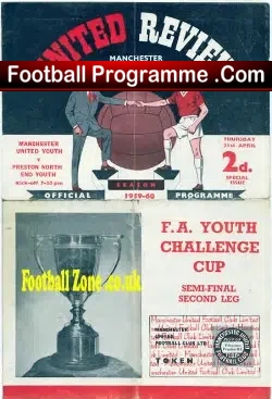 Manchester United v Preston 1960 – Youths Semi Final + Token