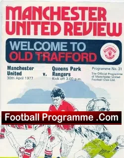 Manchester United v QPR 1977