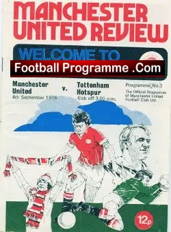 Manchester United v Tottenham 1976 – inc Token Sheet