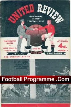 Manchester United v WBA 1958