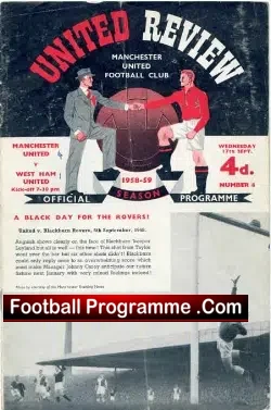 Manchester United v West Ham United 1958