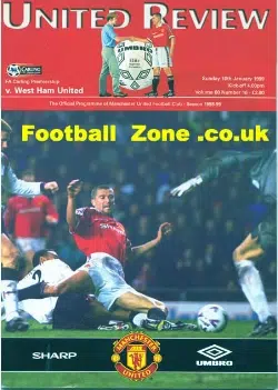 Manchester United v West Ham United 1999 – Treble Season