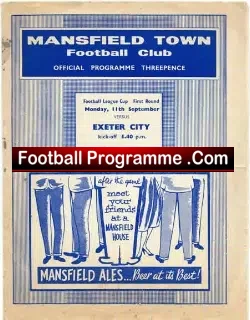 Mansfield Town v Exeter City 1961