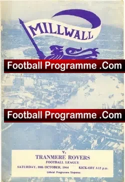 Millwall v Tranmere Rovers 1964