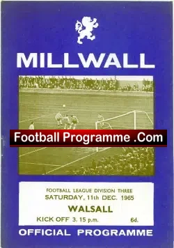 Millwall v Walsall 1965