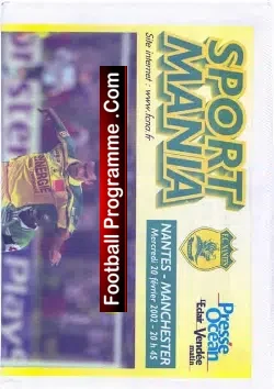 Nantes v Manchester United 2002 – France Newspaper Edition