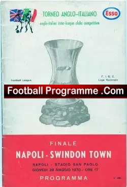Napoli v Swindon Town 1970 – Anglo Italian Final Naples