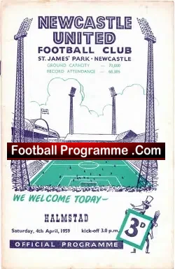 Newcastle United v Halmstad FC 1959